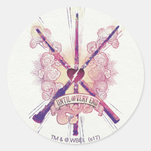 Harry Potter   Until The Very End Classic Round Sticker
