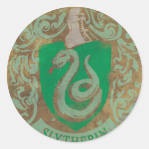 Harry Potter   Vintage Slytherin Classic Round Sticker