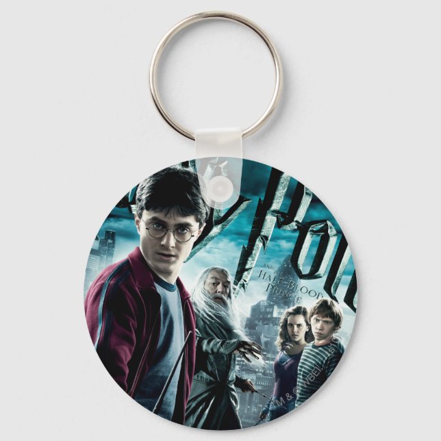Harry Potter With Dumbledore Ron and Hermione 1 Key Ring (Front)
