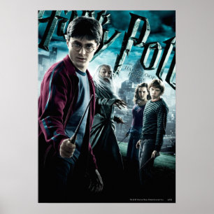 Harry Potter With Dumbledore Ron and Hermione 1 Poster