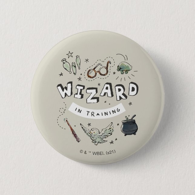 HARRY POTTER™ | Wizard in Training 6 Cm Round Badge (Front)