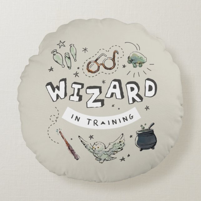 HARRY POTTER™ | Wizard in Training Round Cushion (Front)