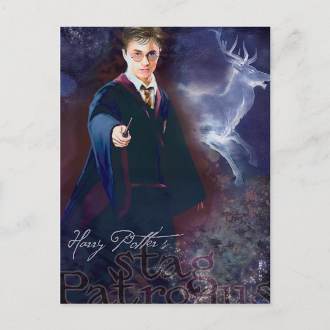 Harry Potter's Stag Patronus Postcard (Front)