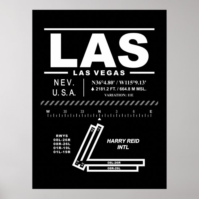 Harry Reid International Airport LAS Poster (Front)