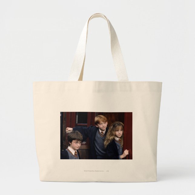 Harry, Ron, and Hermione Large Tote Bag (Front)