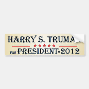 Harry S. Truman 2012 Bumper Sticker