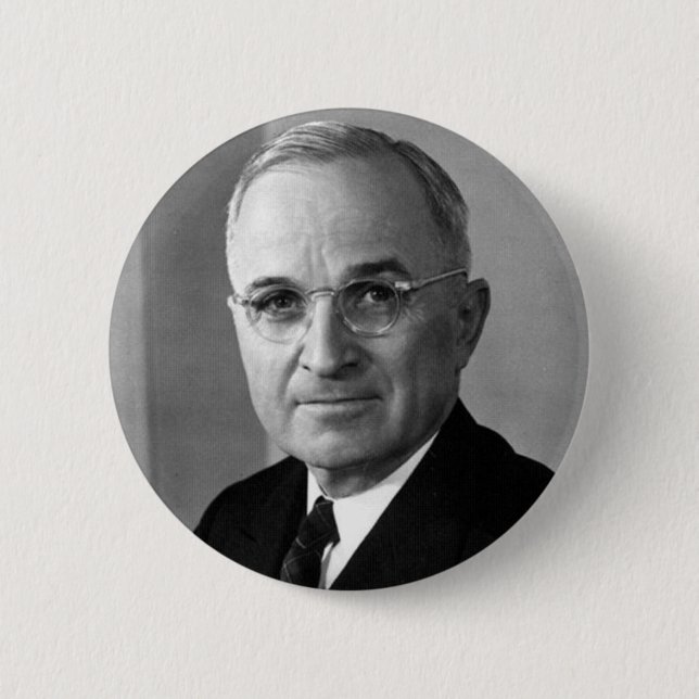 Harry S. Truman 33 6 Cm Round Badge (Front)