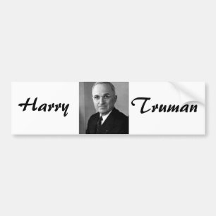 Harry S. Truman 33rd President Bumper Sticker