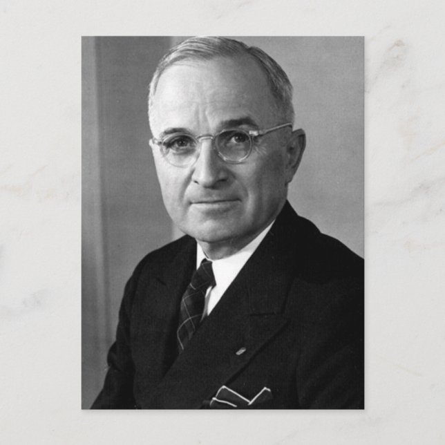 Harry S. Truman 33rd President Postcard (Front)
