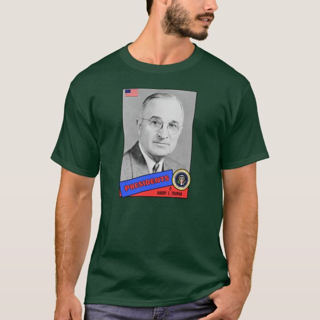 Harry S. Truman Baseball Card T-Shirt (Front)