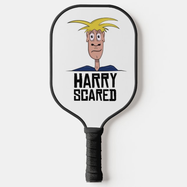 Harry Scared Pickle Ball Paddle (Front)