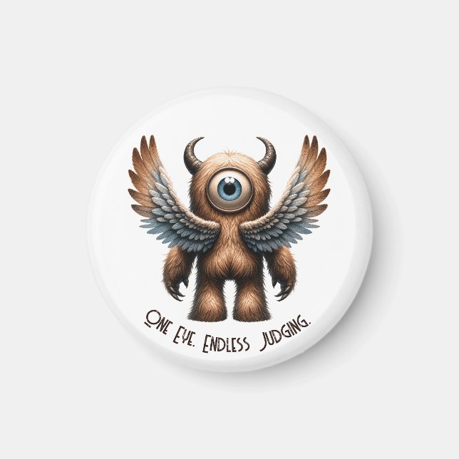 Harry – The Big-Eyed Watcher Magnet (Front)