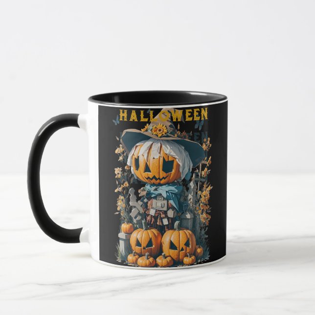 Harry, the Halloween Scarecrow Mug (Left)