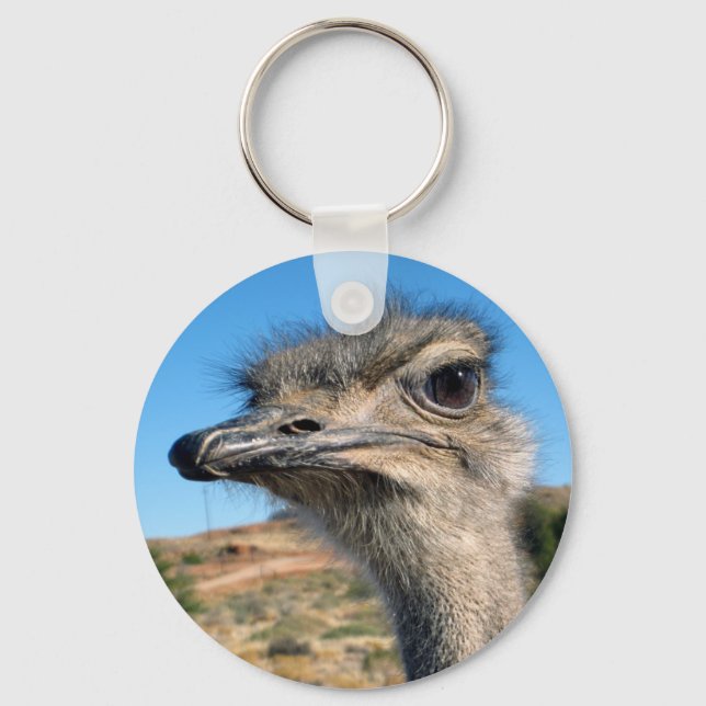 Harry the Happy Ostrich Key Ring (Front)
