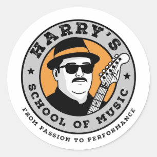 Harry's Music Classic Round Sticker