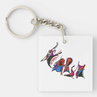 HARSH custom art work calligraphy Key Ring
