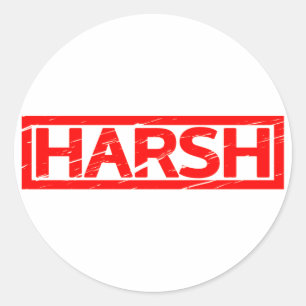 Harsh Stamp Classic Round Sticker