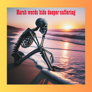 Harsh Words Hide Deeper Suffering   Photo Print
