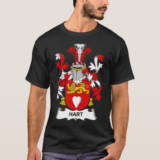 Hart Coat of Arms  Family Crest T-Shirt (Front)