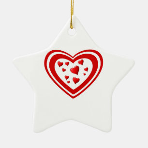 Hart full of love ceramic ornament