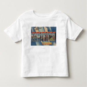 Hartford, Connecticut - Large Letter Scenes 2 Toddler T-Shirt