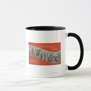 Hartford, Connecticut - Large Letter Scenes 4 Mug