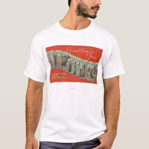 Hartford, Connecticut - Large Letter Scenes 4 T-Shirt