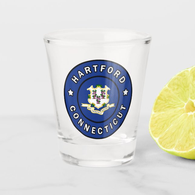 Hartford Connecticut Shot Glass (Front)