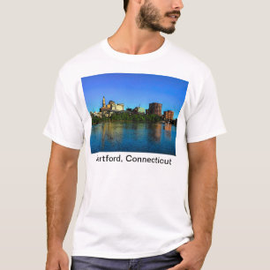 Hartford Connecticut Skyline Cartoon T-Shirt