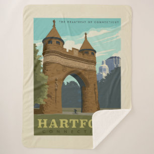 Hartford, CT Sherpa Blanket