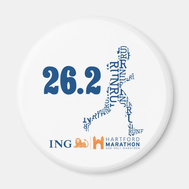 Hartford Marathon: 26.2 Magnet (Front)