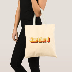 Hartford Retro Vintage Text Tote Bag