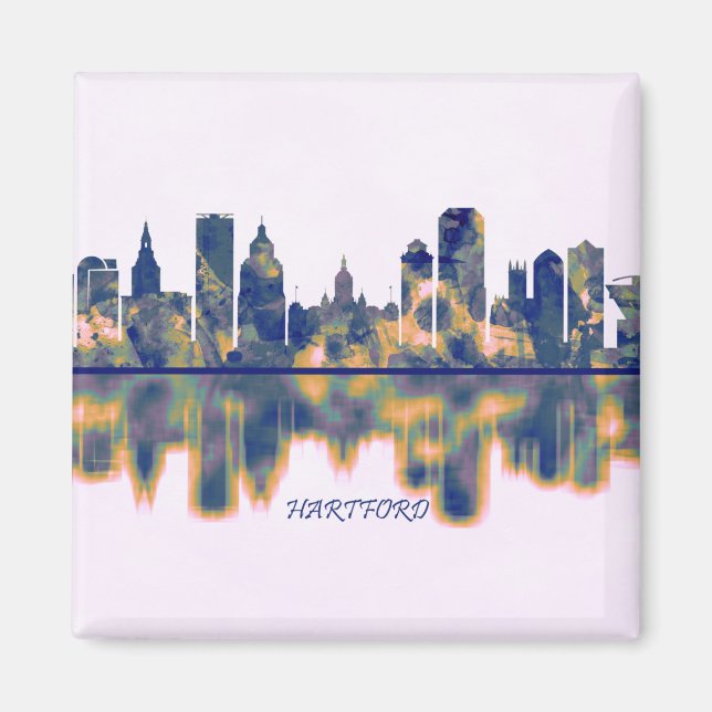 Hartford Skyline Magnet (Front)