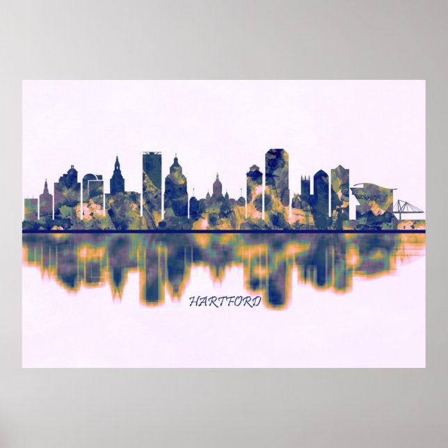 Hartford Skyline Poster (Front)