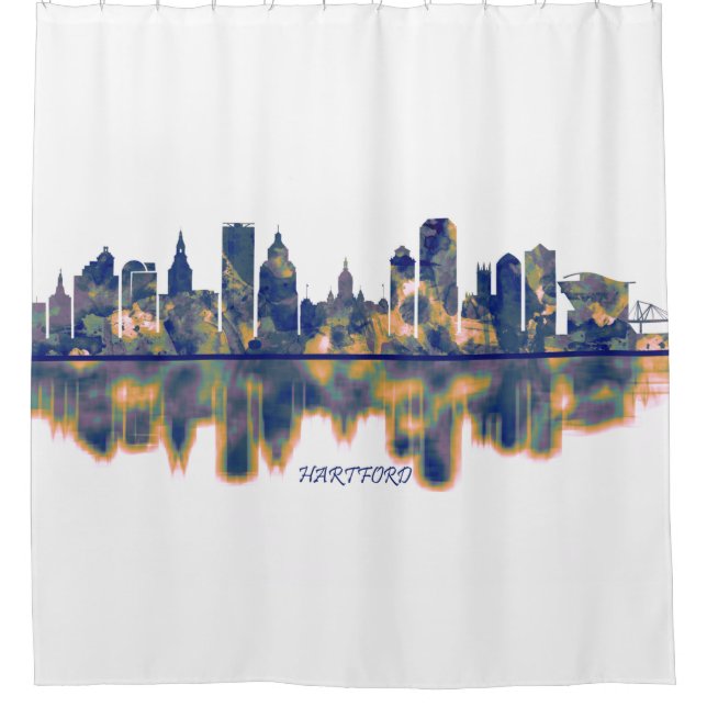 Hartford Skyline Shower Curtain (Front)