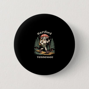 Hartford Tennessee Hiking Mushroom Vacation  6 Cm Round Badge
