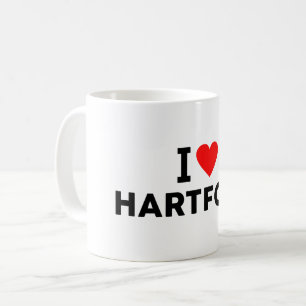 Hartford United States love city heart like travel Coffee Mug