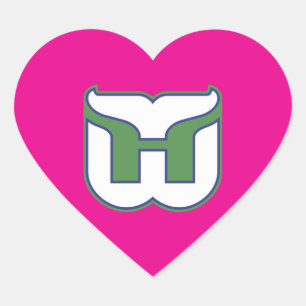 Hartford Whalers Heart Sticker
