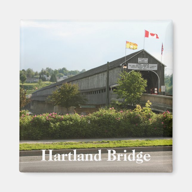 Hartland Bridge Longest Covered Bridge Magnet (Front)
