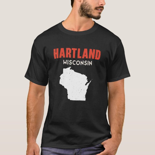 Hartland USA State America Travel Montanan Helena T-Shirt (Front)