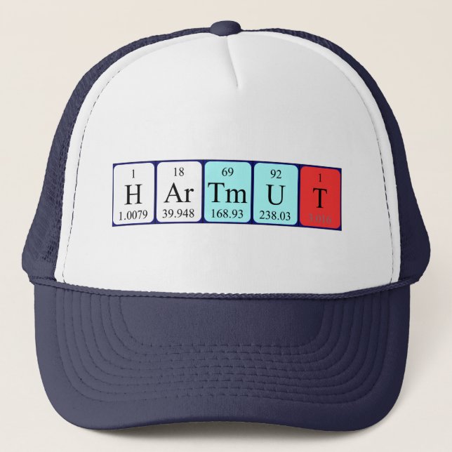 Hartmut periodic table name hat (Front)