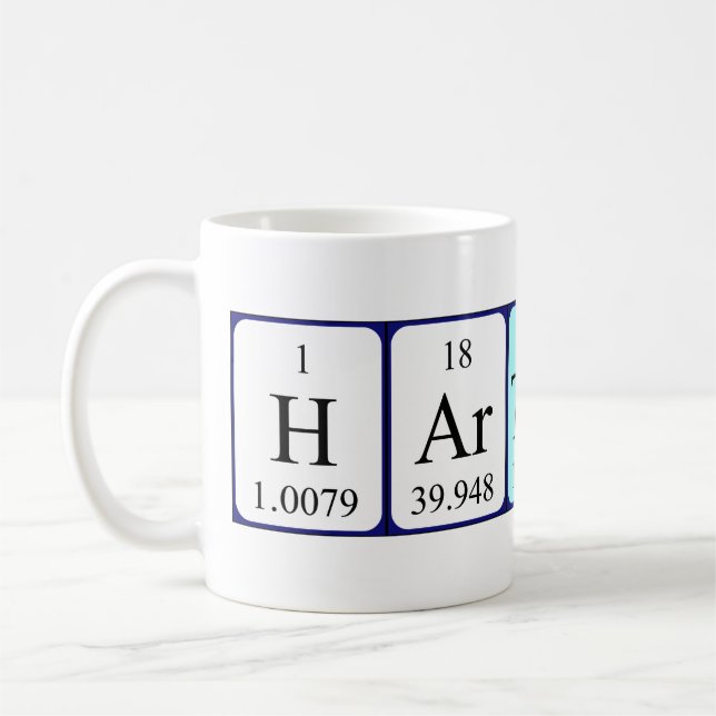 Hartmut periodic table name mug (Left)
