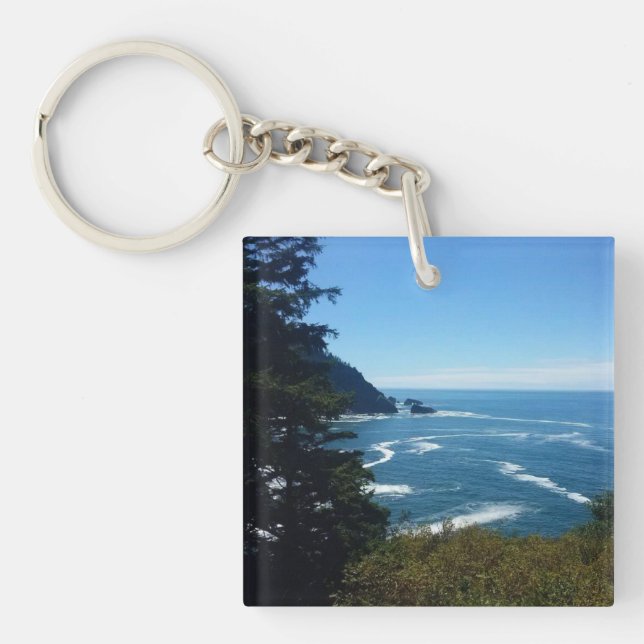 Hart's Cove, Oregon Coast Key Ring (Front)