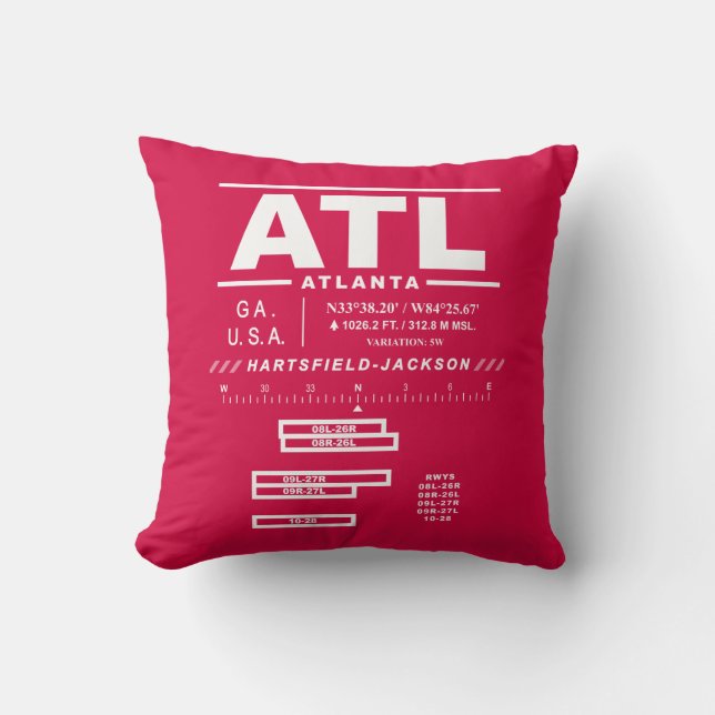 Hartsfield–Jackson Atlanta Intl Airport ATL Cushion (Front)
