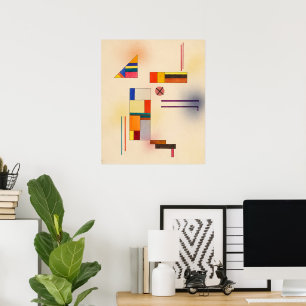 Hartweich, Hard Soft by Wassily Kandinsky Poster