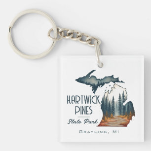 Hartwick Pines State Park Souvenir Gift Key Ring