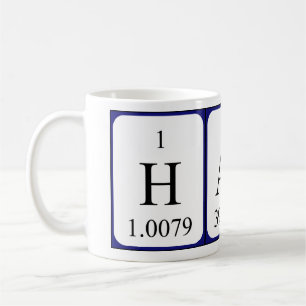 Haru periodic table name mug