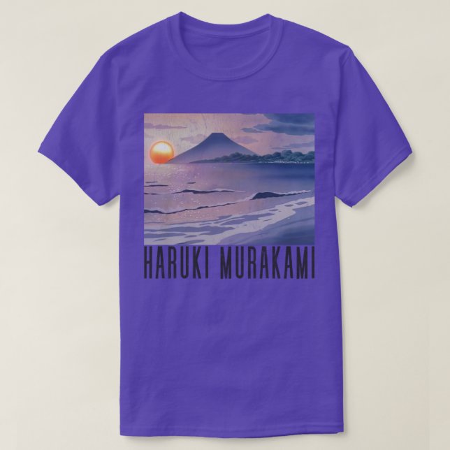 Haruki Murakami Retro Fan Art Design T-Shirt (Design Front)