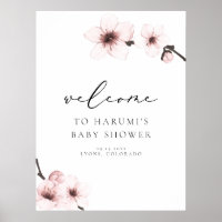 HARUMI Sakura Cherry Blossom Baby Shower Welcome