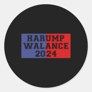Harump Walance 2024 Shirt Harris Trump Wheimer Van Classic Round Sticker